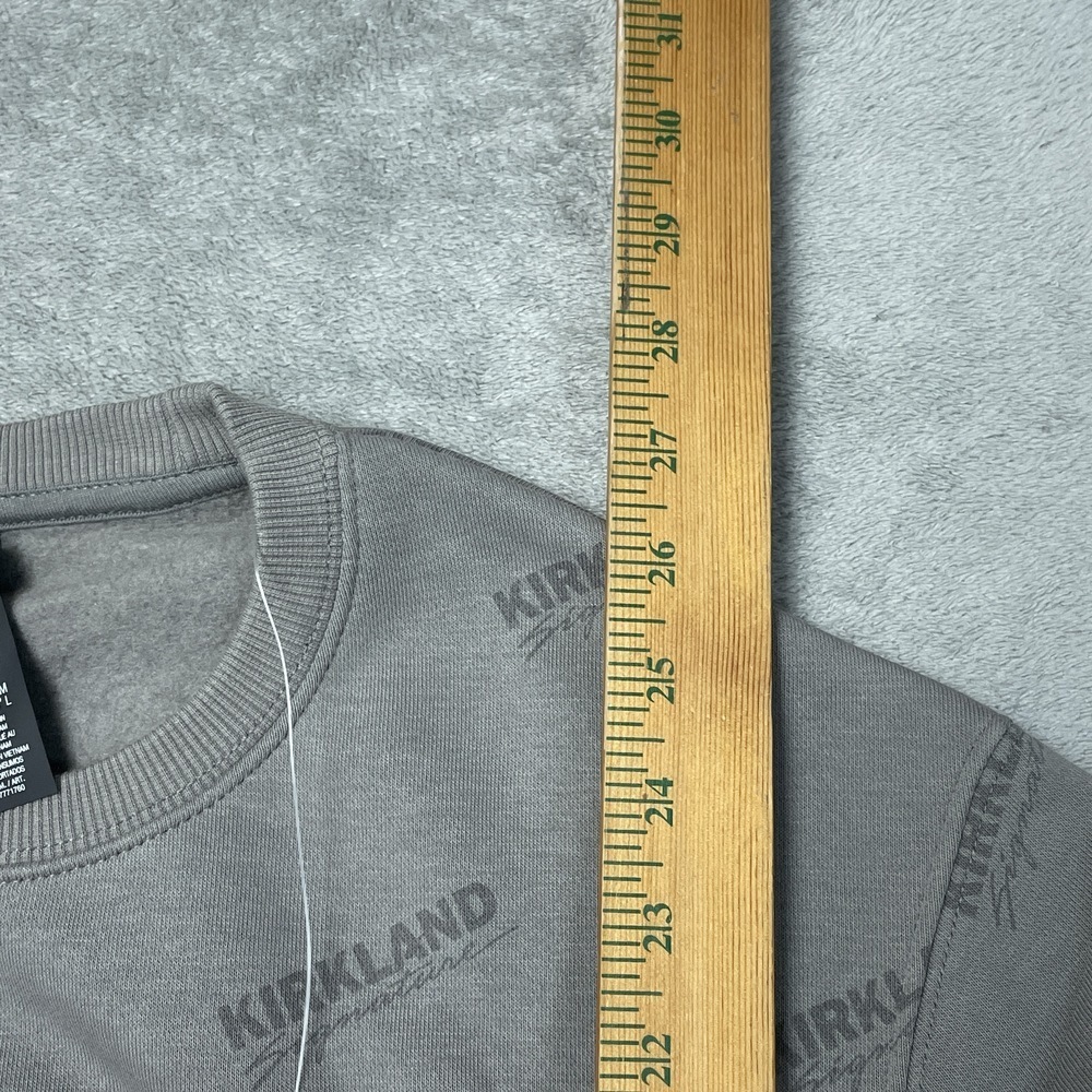Kirkland Signature Unisex M Crewneck Sweatshirt Gray H0938 - Picture 5 of 11